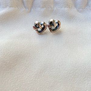 James Avery Heart Knot Earrings